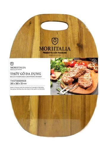 [MỚI] Thớt gỗ đa dụng Moriitalia 360x265x20mm - THOT00009928