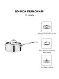  Chảo Inox Stern có nắp CS 16x8cm-062200 