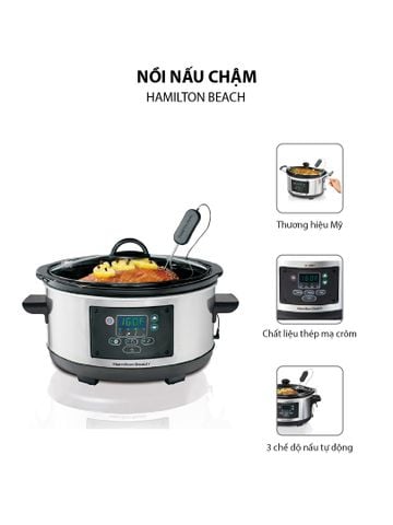 Hình ảnh NỒI NẤU CHẬM HAMILTON BEACH  4.5 LÍT 33956A-SAU