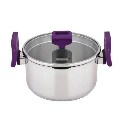 Nồi inox nắp kính CS 24x13.5cm 010420101-24