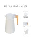  Bình pha cà phê cán gỗ La fonte 006668 