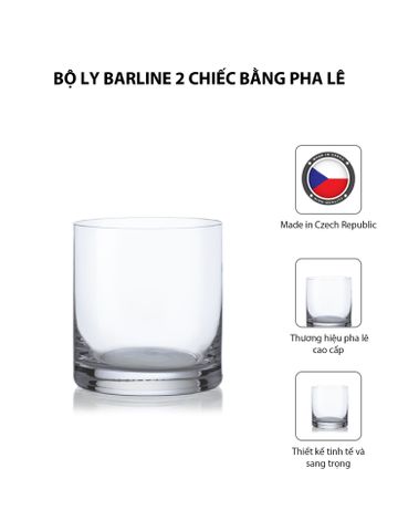  Bộ 2 ly rượu Barline pha lê Bohemia 410ml 