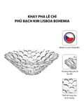  Khay pha lê chì phủ bạch kim Lisboa Bohemia 