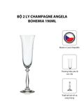  Bộ 2 ly champagne Angela Bohemia 190ml 