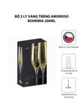  Bộ 2 ly vang trắng Amoroso Bohemia 200ml 