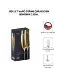  Bộ 2 ly vang trắng Grandioso Bohemia 230ml 