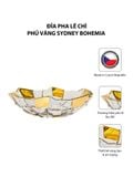  Khay pha lê chì phủ vàng Sydney Bohemia 