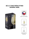  Bộ 2 ly vang trắng Attimo Bohemia 180ml 