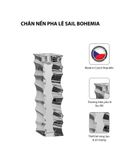  Chân nến pha lê Sail Bohemia 