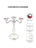  Chân nến pha lê Bohemia 