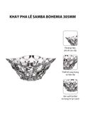  Khay pha lê Samba Bohemia 305mm 