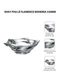  Khay pha lê Flamenco Bohemia 330mm 