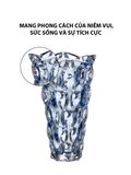  Bình hoa pha lê Samba màu xanh Bohemia 305mm - 584614 