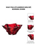  Khay pha lê Flamenco màu đỏ Bohemia 295mm 