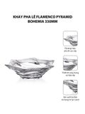  Khay pha lê Flamenco Pyramid Bohemia 330mm 