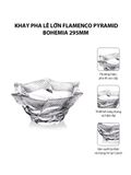  Khay pha lê lớn Flamenco Pyramid Bohemia 295mm 