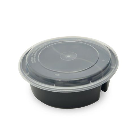  Hộp đựng thực phẩm tròn 2 ngăn – 010061 