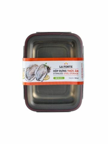  Hộp đựng thức ăn Inox 304 1500ml La Fonte 002028 