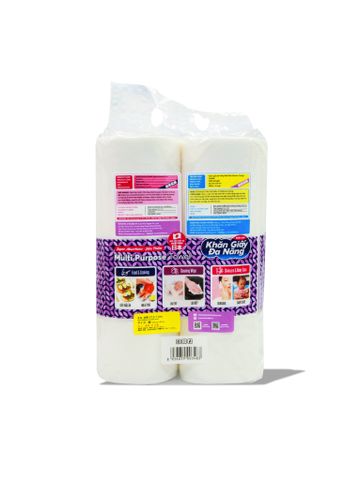  Khăn giấy đa năng Nhật Bản Kokusai 3 trong 1 (23.3cmx25cm, 100 tờ/2 cuộn) - GTDD00003483 