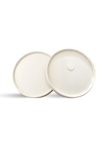  Nắp giấy - 90mm - 230/300gsm - 1PE - Trắng - CÓ đục lỗ (25 nắp/lốc) - 3704 