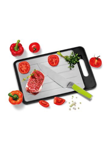 Hình ảnh THỚT RÃ ĐÔNG 2 MẶT HỢP KIM NHÔM VÀ NHỰA KÈM MÀI DAO LA FONTE 004121 đa năng trong gian bếp