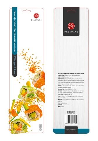 Hình ảnh DAO CHẶT CHỐNG DÍNH DELAWARE MÀU XANH 004169 đa năng trong gian bếp