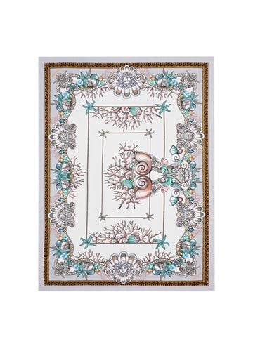 Khăn tắm Versace Étoiles De La Mer Z4011 xám 140x180cm ZCOSP062