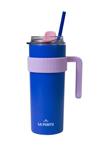  Ly giữ nhiệt kèm ống hút La Fonte 600 ml - 012294-BLU 