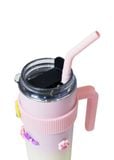  Ly giữ nhiệt sticker kèm ống hút La Fonte 600 ml - 012294-PIN 