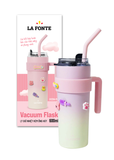  Ly giữ nhiệt sticker kèm ống hút La Fonte 600 ml - 012294-PIN 