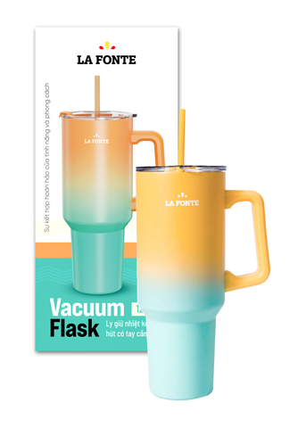  Ly giữ nhiệt có tay cầm và ống hút 1200 ml La Fonte - 012317-ORA 