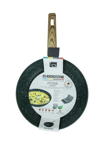  Chảo nhôm CS 28x5.1cm phủ chống dính đá hoa cương - 084196 