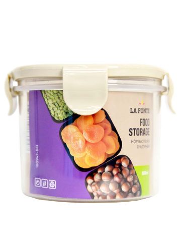  Hộp nhựa đựng thực phẩm Lafonte 11x8.5cm 600ml - 180947-BEI 