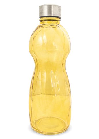  Bình thủy tinh borosilicate chịu nhiệt nắp kim loại La Fonte màu vàng 800ml - 011464-YEL 