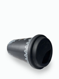  Ly Sứ La Fonte Có Tay Cầm Và Nắp Silicone Màu Đen - 006477-BLA 