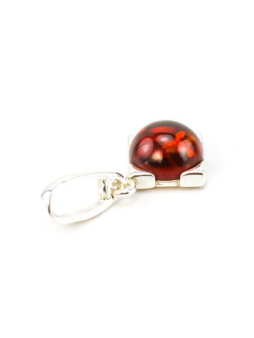 Một mặt dây chuyền bạc nhỏ với anh đào hổ phách "Rondo" - 5017210240