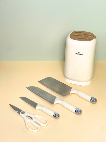 Hình ảnh BỘ DAO KÉO 4 MÓN LA FONTE (014557-WHI) đa năng trong gian bếp