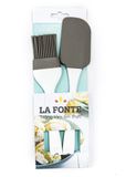  Set 2 dụng cụ làm bánh cây vét bột và cọ La Fonte - 011686 