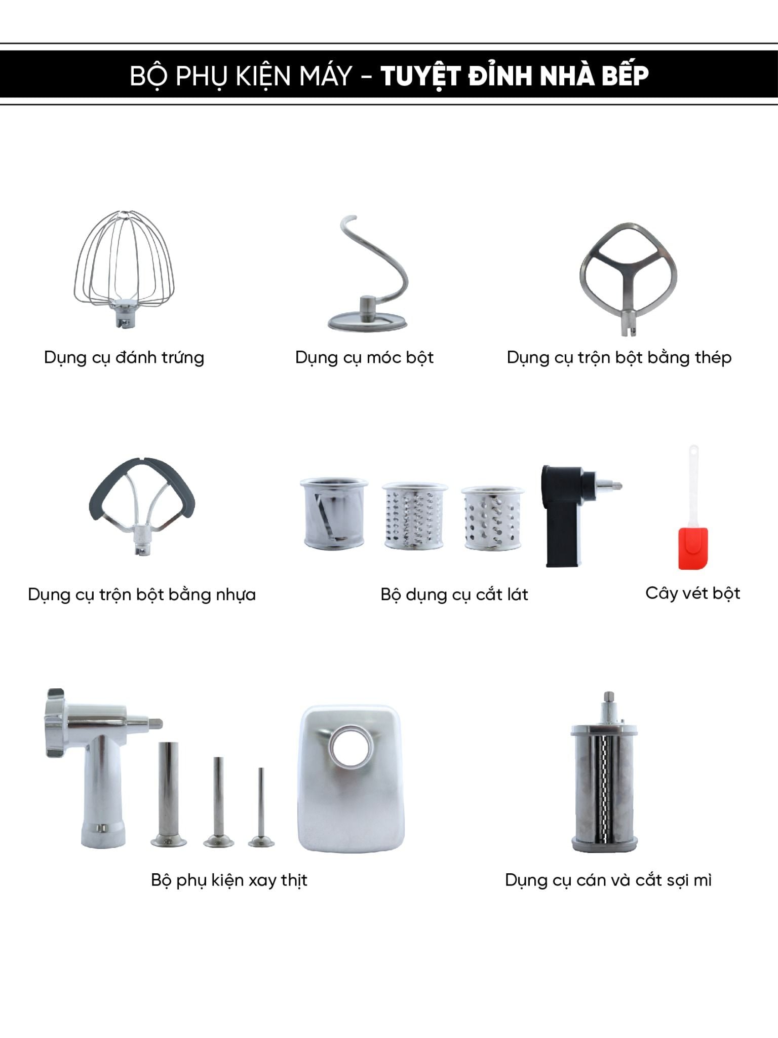  Máy trộn đa năng STAND MIXER® White Kuchenzimmer 002806 