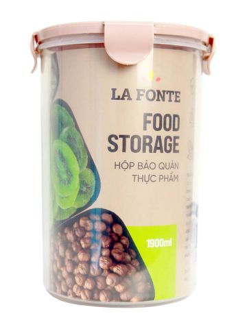  [MỚI] Hộp nhựa đựng thực phẩm Lafonte 13.5x19.5cm 1900ml Màu Hồng - 180985-PIN 