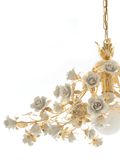  Đèn chùm hoa hồng - Shining Gold Chandelier With Princess Roses, code: 2410-1 