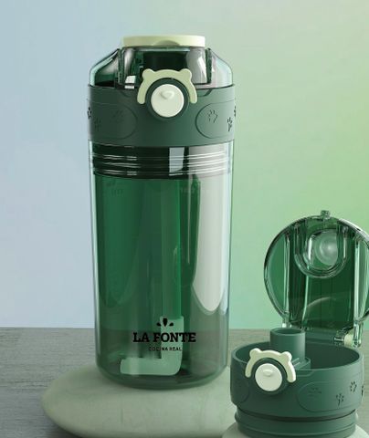  Bình nước thể thao 2 tầng La Fonte 450ml - 004091-GRE 