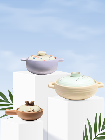Hình ảnh NỒI SỨ CERAMIC DELAWARE CÓ TAY CẦM 3L-015080-YEL