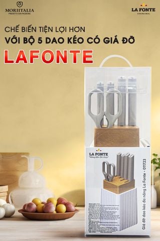 Hình ảnh BỘ DAO KÉO ĐA NĂNG CÓ GIÁ ĐỠ LA FONTE - 011723 đa năng trong gian bếp