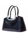  Túi xách da Ý Florence - 32x9x14cm màu đen - 200-Black 
