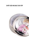  Hộp đựng răng sữa em bé Thiên thần,kích thước 4 mm,màu hồng mạ bạc hiệu VALENTI  - 21158RA 