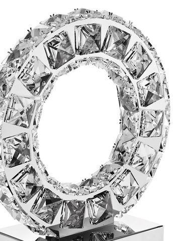 Đèn Để Bàn Bằng Pha Lê Hình Chữ O lớn 25 x 43 cm OTTAVIANI - 21510