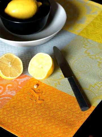 Khăn Trải Bàn PLACEMAT FLEURS KYOTO SUN 52X38 85%COTON15%ACRYLIC - 22098