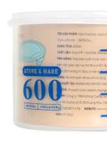  Hộp nhựa đựng thực phẩm Lafonte 11x8.5cm 600ml Màu hồng - 180947-PIN 
