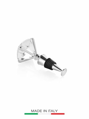 Đồ Trang Trí Nắp Bằng Bạc Đính Kim Cương  Pha Lê 7cm OTTAVIANI - 77311